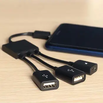 1PC Nešiojamų Micro USB Prievadą Žaidimas Pelės, Klaviatūros Adapterio Kabeliu, Skirta 