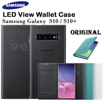 Originalus Samsung Galaxy S10 S-Peržiūrėti Apversti Led Telefono Padengti SM-G9730 Galaxy S10 S10 Plius SM-G9750 SM-G9700 Apsaugos Atveju