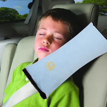 Pliušinis Automobilio Sėdynės Diržo Apsaugos Kvėpuojantis Vaikams, Vaikų Saugos Diržą, Pagalvės Sėdynė Dirželio Pečių Trinkelėmis Pagalvėlė Universaliųjų Automobilių Interjeras