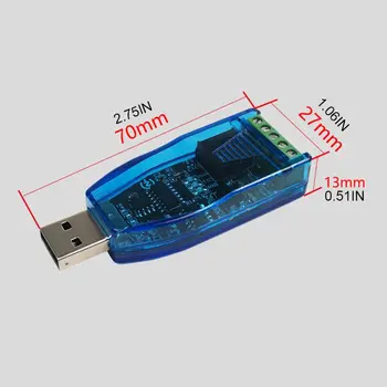 Izoliuotas Pramonės USB į RS-485 Ryšio Modulis TELEVIZORIAI Apsauga Trumpojo Jungimo Apsaugos Konverteris Modulis