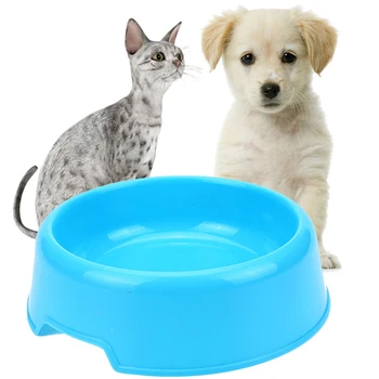 Plastikinių Pet Šunų Būdos Saldainiai Spalvos Single Bowl Multi-Purpose Apvalios Formos Pet Dubenį Naminių Gyvūnėlių Šėrimas Dubenys Katės Šunys Finansuojančiojo Dropshipping