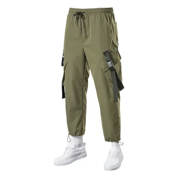 Naujas Vyrų Tactical Kelnes Pavasario Vasaros Kvėpuoti Laisvai Laisvalaikio Vienodą Šviesos Koja Kelnės Greitai-džiovinimo darbo drabužiai Didelis Metrų
