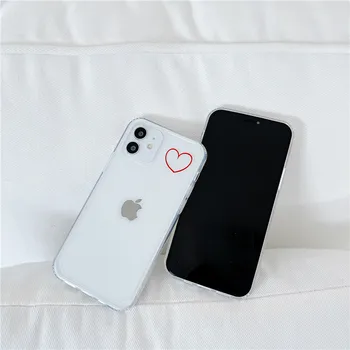 Mielas Meilė Širdyje Aišku, Telefono dėklas Skirtas iPhone 12 Mini Pro Max 11 Pro Max X XR XS Max 7 8 Plus SE 2020 Minkštos TPU Galinį Dangtelį