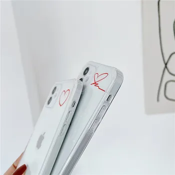 Mielas Meilė Širdyje Aišku, Telefono dėklas Skirtas iPhone 12 Mini Pro Max 11 Pro Max X XR XS Max 7 8 Plus SE 2020 Minkštos TPU Galinį Dangtelį