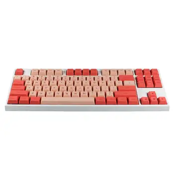 Rožinės ir raudonos spalvos XDAS profilis keycap 108 dažų sublimated Filco/ANTIS/Ikbc MX jungiklis mechaninė klaviatūra keycap