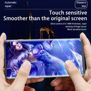 3Pcs Hidrogelio Plėvelės ant Screen Protector For Samsung Galaxy S10 S20 S8 S9 Plus S7 S6 Krašto Screen Protector Už 20 Pastaba 8 9 10
