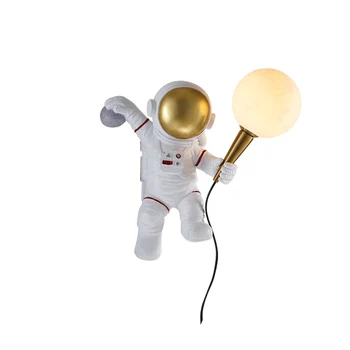 Astronautas Sienos Lempos 3D Atspausdintas Mėnulis Kūrybinė Asmenybė, Akių Apsauga, Vaikų Kambarys, Naktiniai Sienos Lempos Prieškambario Kambarį