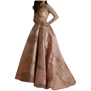 Maxi Suknelė Moterims, Elegantiškas Blizgučiais Išsamiai Tunika Suknelė Madingas Vakare Šalies Oficialaus Ilga Suknelė Princesė Suknelės Vestidos#F35