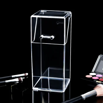 Akrilo Kosmetikos Laikymo Dėžutė Multi-tinklo apsauga nuo dulkių Makiažo Teptuku Konteinerių Nagų lako Stendas pakabukas su Perlu