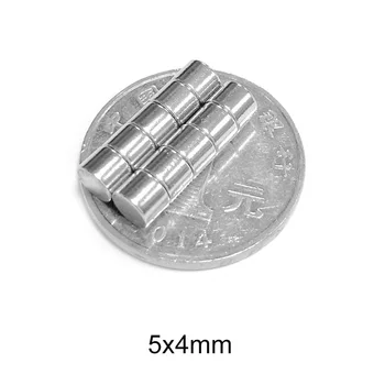 50~800pcs 5X4 mm Nuolat NdFeB Galingas Magnetinis magnetas N35 Apvalus Mini Maži Magnetai, 5x4mm Neodimio Magnetai, Stiprūs, Dia 5*4 mm