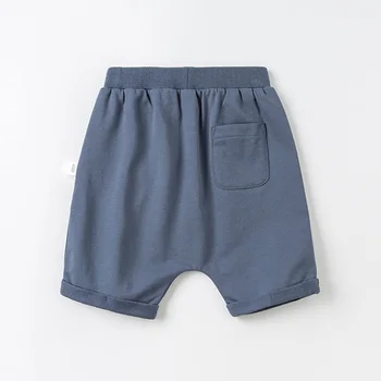 DBX17595 dave bella vasaros kūdikių berniukų mados animacinių filmų kišenių kelnės vaikams atsiklaupti ilgis vaikai kelnės kūdikiams, vaikiška kelnės
