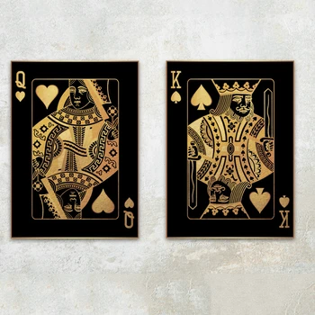 Geltona Karalienė, Karalius Pokerio Citatos Šiaurės Plakatas Sienos Nuotraukas Kambarį Plakatai Ir Spausdina Sienos Meno Tapybos Drobės Neįrėminti