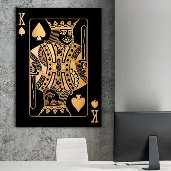 Geltona Karalienė, Karalius Pokerio Citatos Šiaurės Plakatas Sienos Nuotraukas Kambarį Plakatai Ir Spausdina Sienos Meno Tapybos Drobės Neįrėminti