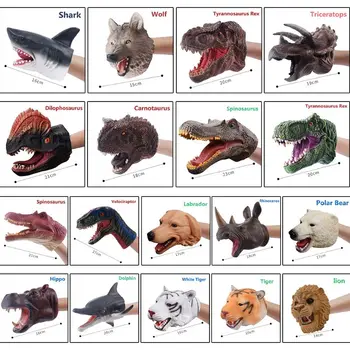 Dinozaurų Gyvūnų Minkšta Ranka Lėlių Gumos Realus Juros Periodo Dinozaurų Žaislai Ryklys Lėlių Berniukas Žaislas Vaikams