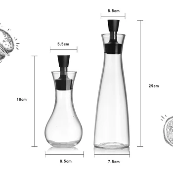 250/500ml Virtuvės Valgių Actas, Aliejus Balionėlis Cruet nepralaidžiose Butelį Pilant alyva balionėlis yra suprojektuoti su priemoka, stiklo