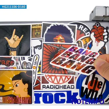 160pcs Rock Roll Hip-Hop Metal Punk Stiliaus Sumaišyti Vandeniui Lipdukai Paketas, skirtas 