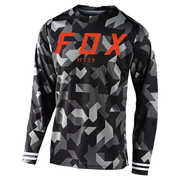 2021 Vyrų Kalnų Megztiniai HTTP Fox Kalnų Dviračių MTB Marškinėliai Offroad DH Motociklo Jersey Motokroso Sportwear Drabužių FXR Dviratį