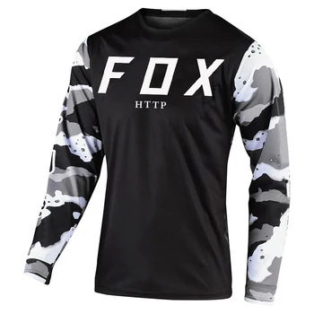 2021 Vyrų Kalnų Megztiniai HTTP Fox Kalnų Dviračių MTB Marškinėliai Offroad DH Motociklo Jersey Motokroso Sportwear Drabužių FXR Dviratį