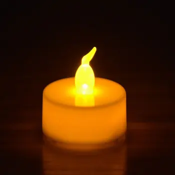 LED Žvakės Šviesos Apdailos LED Arbatos Žvakių Šviesoje Saugos Baterija Kalėdos Vestuvių Namų Mirgėjimas 