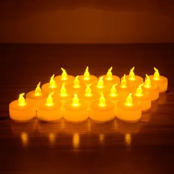 LED Žvakės Šviesos Apdailos LED Arbatos Žvakių Šviesoje Saugos Baterija Kalėdos Vestuvių Namų Mirgėjimas 