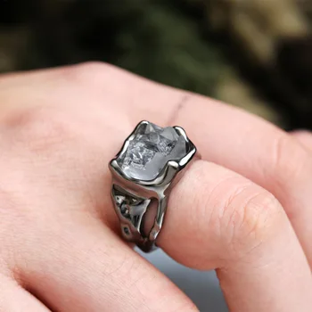 Madinga Vestuvės Žiedas su Unikaliu Didelis Nereguliarus Kristalo Dizainas Boho Papuošalų Mados Kokteilis Žiedai Moterims