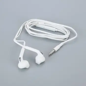 1PC Ausinių Laidas 3.5 mm Ausų HiFi Ausines Muzikos Balta HD Stereo Ausinių Earset Su Mikrofonu, Skirtos Android/iOS Mobilusis Telefonas