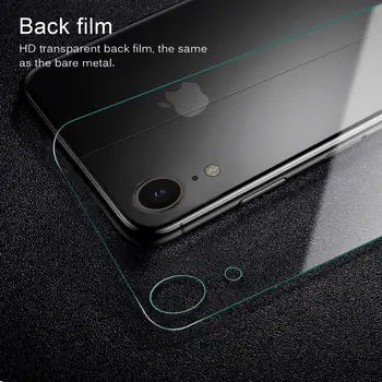 100VNT Atgal Grūdintas Stiklas iPhone 12 Mini Pro 11 Max X XS XR 6 6s 7 8 Plus SE 2020 Screen Protector, Galiniai Apsauginės Plėvelės