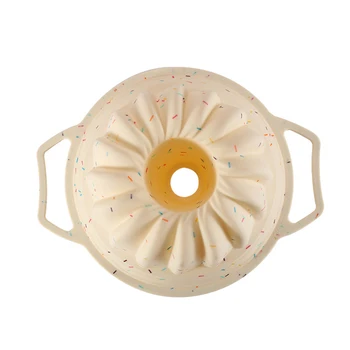 Apvalus Spiralinis Tuščiaviduriai Savarin Šifono Tortas Pelėsių Kepimo Desertas Putėsiai Silikono 3D Tortas Pelėsių Bakeware