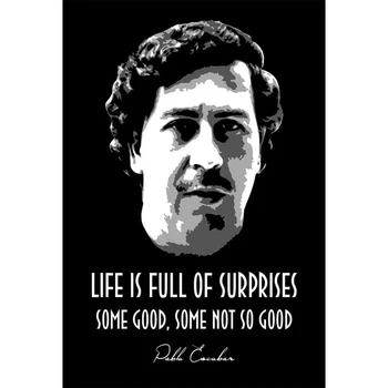 D0307 Pablo Escobar Pobūdžio Legenda Šilko Audinys Plakatus Dekoro Patalpų Dažymas Dovana