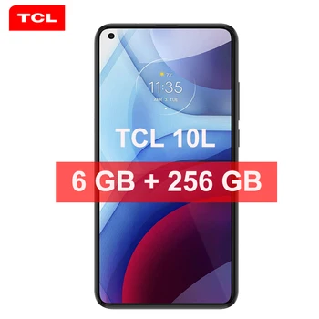Pasaulinė Versija TCL 10L 6GB 256 GB Išmanųjį telefoną, per Visą Ekraną Octa Core 6.53