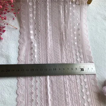 E2215 18cm 1 kiemas rožinė ruožas medvilnės nėriniai siuvimo, aplikacijos, nėrinių su vestuvių apdailos procesas