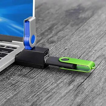 USB Koncentratorių, 3-Port Itin Kompaktiškas Duomenų Splitter/centras 