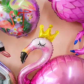 Flamingo Aliuminio Balionas Valentino Dieną Šalies Apdaila