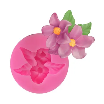 3D Gėlių Formos Minkštas Silikoninis Pelėsių Pyragas Apdaila 