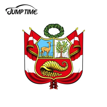 JumpTime 13 x8.8cm Už PERU herbas Decal Kūrybos Nešiojamas Grafiti Lipdukai Motociklų Burlenčių Vinilo Automobilių Transporto priemonės Wrap