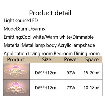 Nauja siunta LED Šviestuvo Namo dega gyvenamojo Kambario, Miegamojo, Valgomojo, Virtuvės Patalpų Apšvietimas Šviestuvai, Lubų Šviestuvai