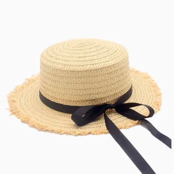 Butas Hot Aukštos Parduoti sun Skrybėlę Vasarą, Pavasarį Moterų Kelionės Kepurės Tvarsčiai Paplūdimio vaikas Traw Skrybėlę Kvėpuojantis Mados Gėlių