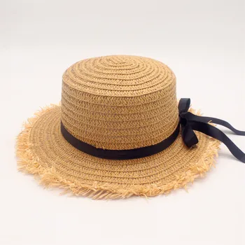 Butas Hot Aukštos Parduoti sun Skrybėlę Vasarą, Pavasarį Moterų Kelionės Kepurės Tvarsčiai Paplūdimio vaikas Traw Skrybėlę Kvėpuojantis Mados Gėlių
