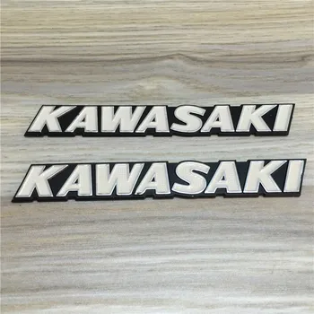 Modifikuoto Kawasaki Kawasaki retro automobilių, gatvės automobilių stereoskopinis aliuminis kuro bakas sunku standartinės baltos spalvos užrašu plūduro