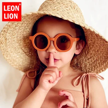 LeonLion 2021 Turas Vaikams, Akiniai nuo saulės Merginos Akiniai nuo saulės Vaikams Mielas Asmenybės Kūdikių Anti-UV Saulės Akiniai Didmeninės