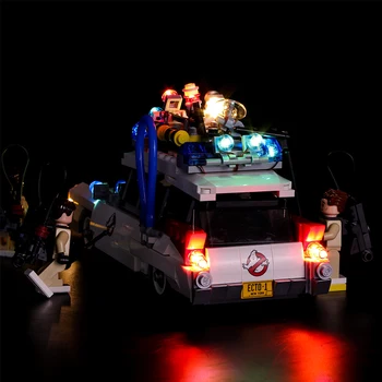 Led Šviesos Rinkinys 21108 Ghostbusters Ecto-1 serijos, statyba blokai, 