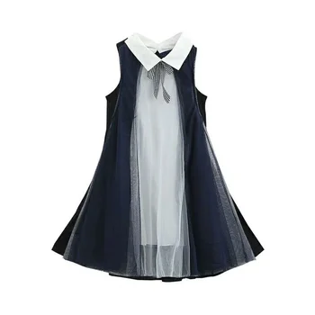 Vasaros 2021 Naujų Mergaičių Suknelė Vakarų stiliaus Drabužių Mados 9 Saldus Princesė Suknelės nuo 2 Iki 12 Metų Pyplys Mergina Vasaros Drabužių
