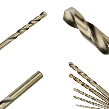 1/5/10vnt greitapjovio Plieno ir Kobalto guolių Twist Drill Bit M35 1,0 mm-kaip 14mm Grąžtas Medienos/Metalo Skylę Pjovimo Įrankiai