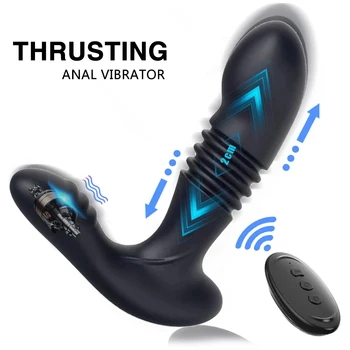 Analinis Vibratorius Prostatos Masturbators Vibracija Erotiniai Massager vyrams Analinis Butt Plug Nuotolinio Valdymo Vibratorių Sekso žaisliukai Suaugusiems
