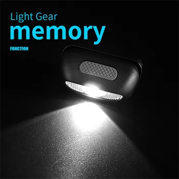 LED Nešiojamas Įkraunamas Žibintas Didelio galingumo USB Priekinių Žibintų Žibintuvėlis Žvejyba, Kempingas Turizmo Naktį Runing Galvos Žibintų