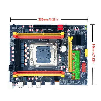 X79 Mikroschemų Plokštės LGA2011 ATX USB2.0 PCI-E NVME M. 2 SSD Paramos REG ECC Atminties ir Xeon E5 Procesorius Kompiuterių Dalys