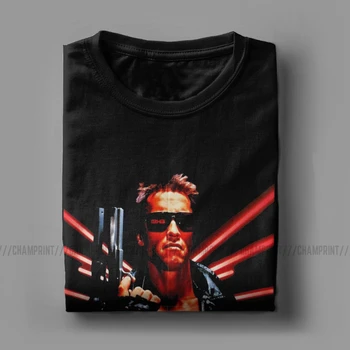 Arnoldas Schwarzeneggeris T-Marškinėliai Vyrams, Terminatorius Si-fi Filmas Hipster Medvilnės Marškinėliai trumpomis Rankovėmis Marškinėliai Didelis Dydis Drabužiai
