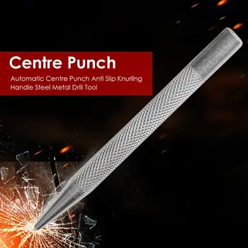 Automatinis Centravimas Punch Anti Slip Knurling Rankena Plieno Metalo Gręžimo Įrankis, Metalo, Medienos, Paspauskite Dent Žymeklis Karščiausios Prietaiso Ilgis