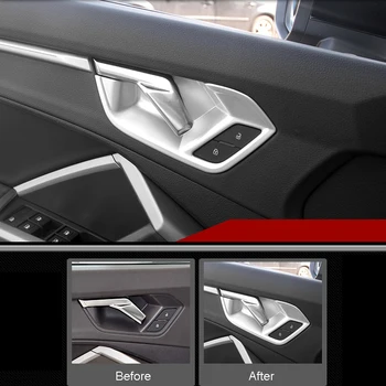 Audi Q3 (F3) 2019 2020 ABS Automobilio Interjeras-Stiliaus Aksesuaras Automobilio Vidinė Durų Rankena Dubenėlį, Padengti 4PCS