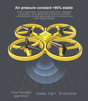 Mini RC Quadcopter Indukcijos UFO Drone Smart Žiūrėti Nuotolinio Stebėjimo Gestas RC Lėktuvų UFO Vertus Kontrolės Drone Vaikai Vertus, Tranas
